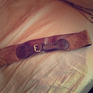 **3/$20** Anthropologie brown beaded belt